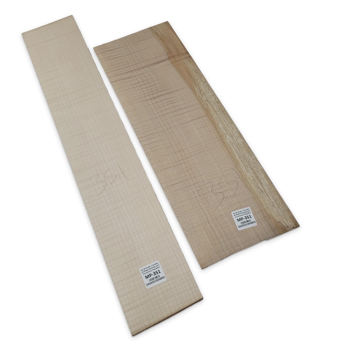 Set de Fondo y Costados MP-351 de Maple Flameado para Instrumentos Pequeños5