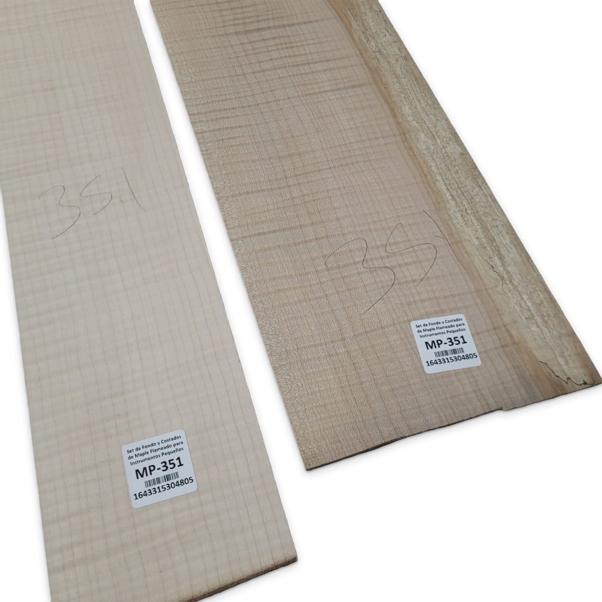 Set de Fondo y Costados MP-351 de Maple Flameado para Instrumentos Pequeños6