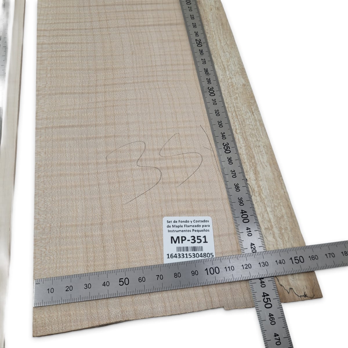 Set de Fondo y Costados MP-351 de Maple Flameado para Instrumentos Pequeños4