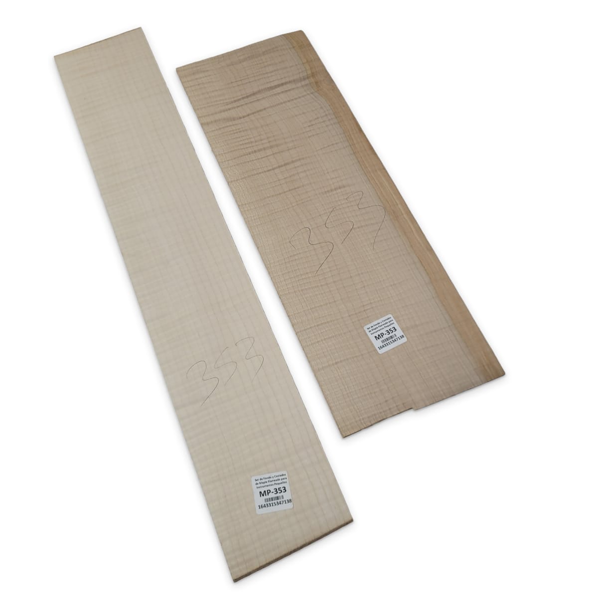 Set de Fondo y Costados MP-353 de Maple Flameado para Instrumentos Pequeños6
