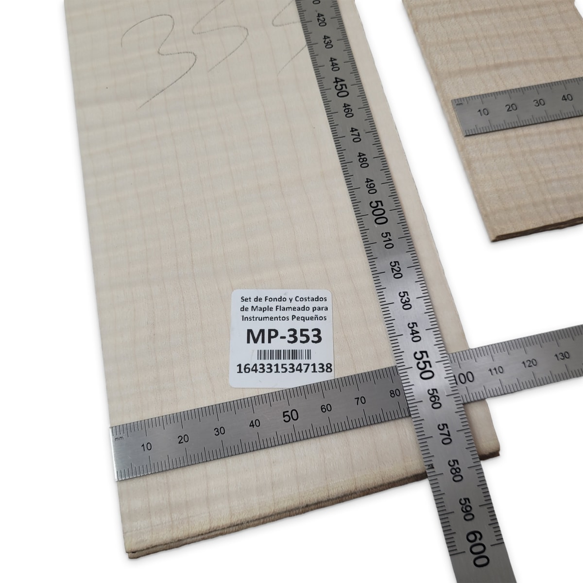 Set de Fondo y Costados MP-353 de Maple Flameado para Instrumentos Pequeños4