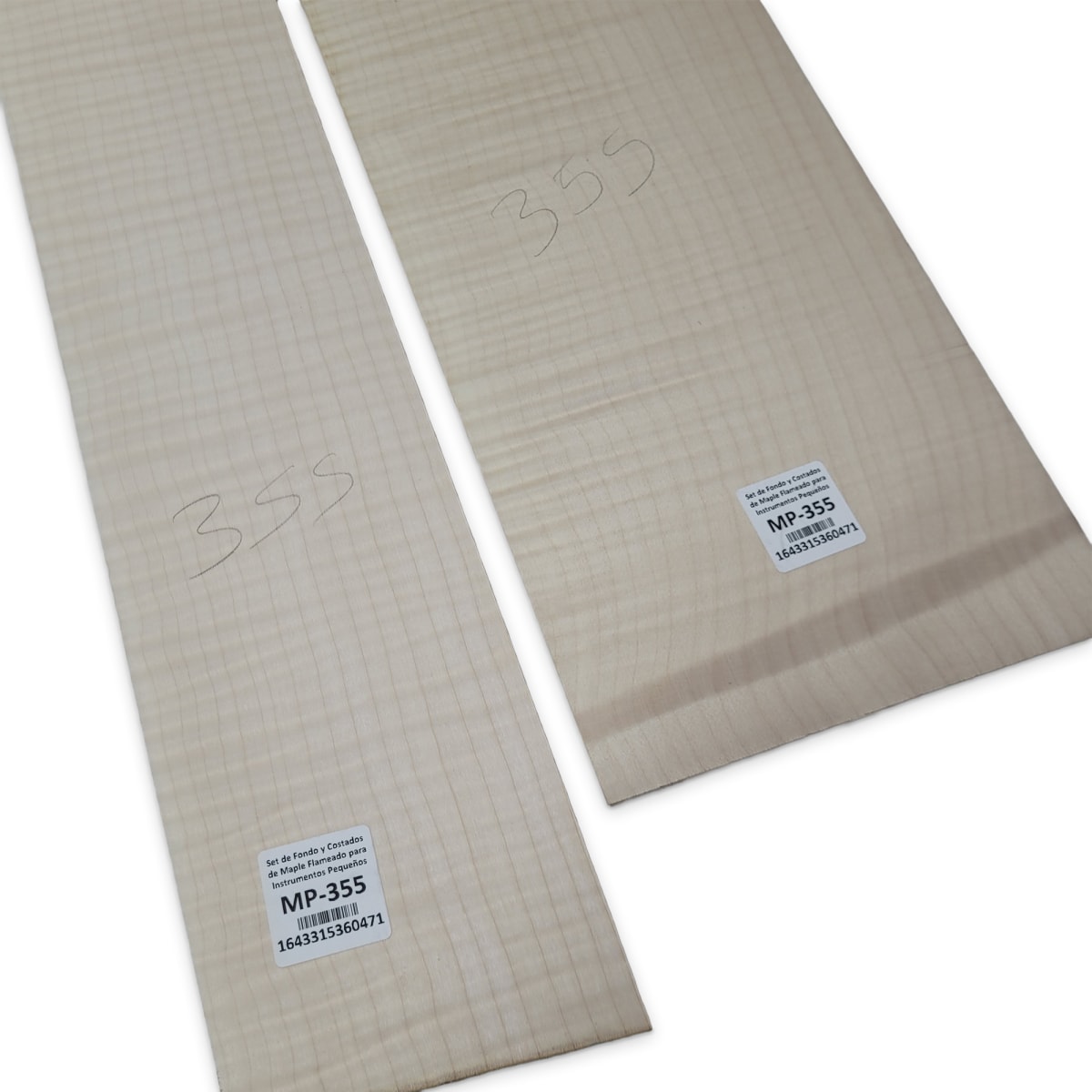 Set de Fondo y Costados MP-355 de Maple Flameado para Instrumentos Pequeños6