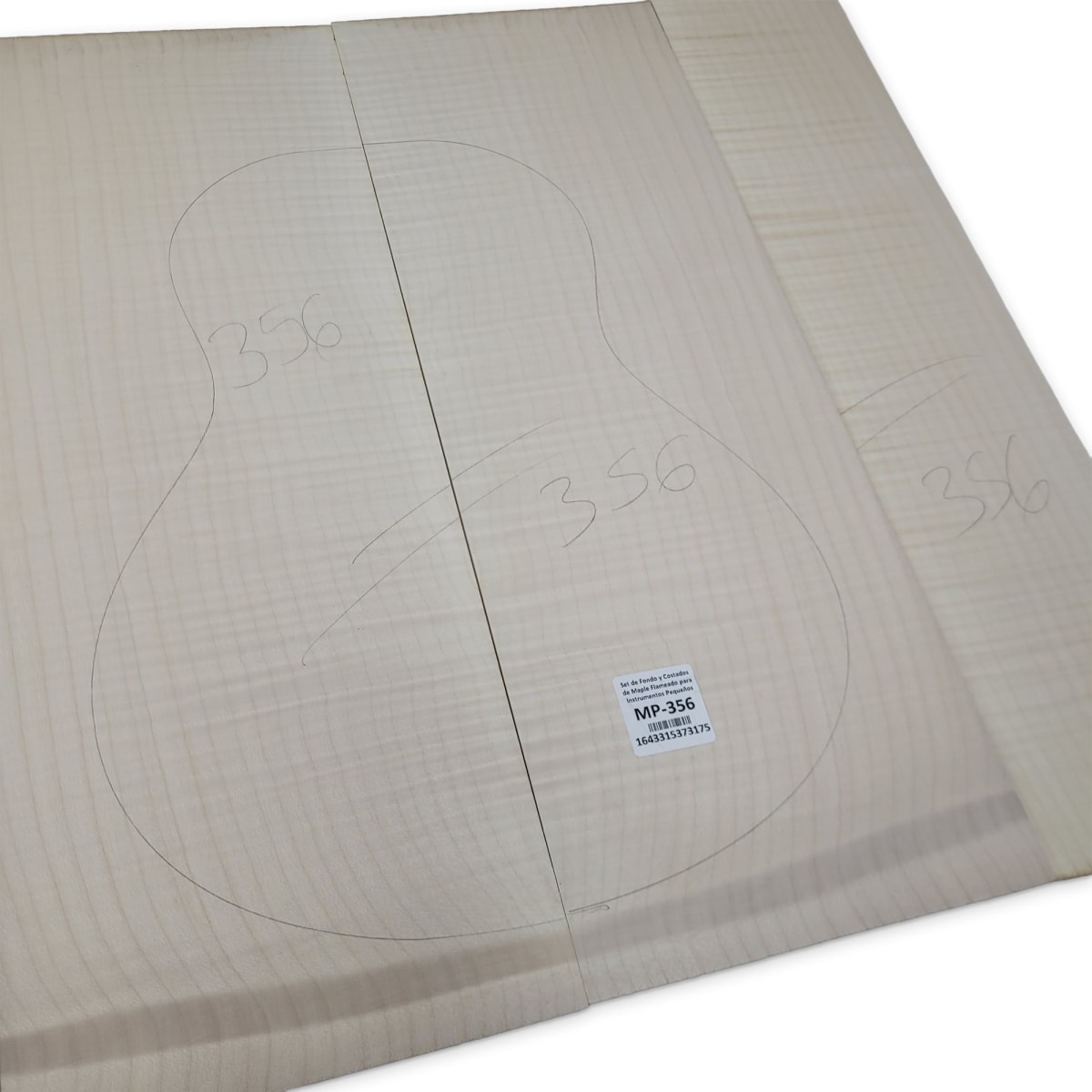 Set de Fondo y Costados MP-356 de Maple Flameado para Instrumentos Pequeños10
