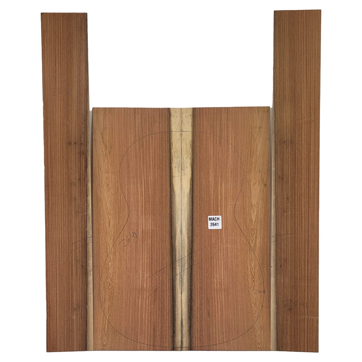 Set Unico REF: MACH-2641 de Machiche Mexicano para Fondo y Costados de Guitarra 0