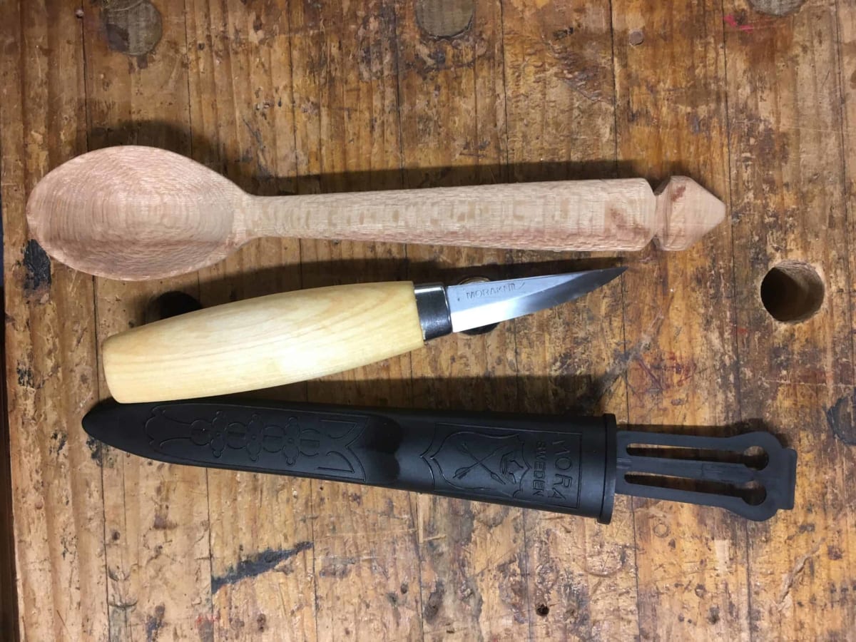 Cuchillo Morakniv para Tallado en Madera 120 (C) Acero al Carbono con Estuche6