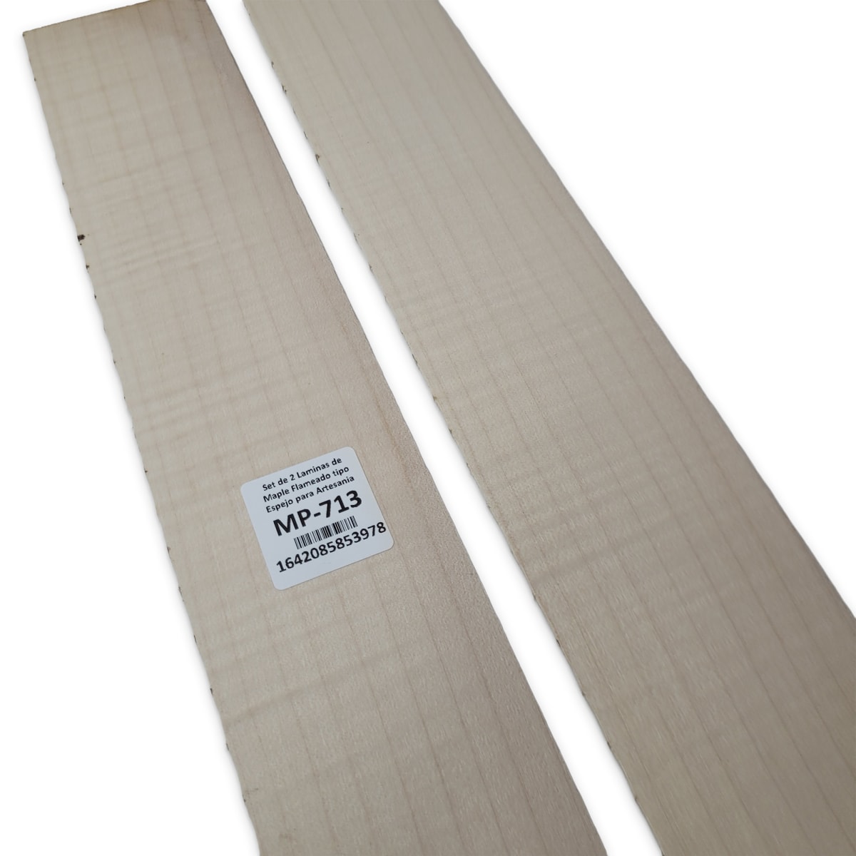 Set de 2 Laminas tipo Espejo MP-713 de Maple Flameado para Artesania4