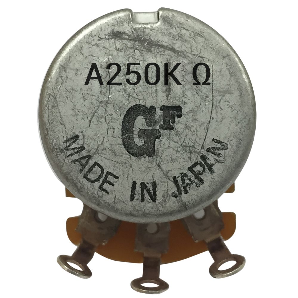 Potenciometro Gotoh. Grande 250K A. Vastago Corto 0