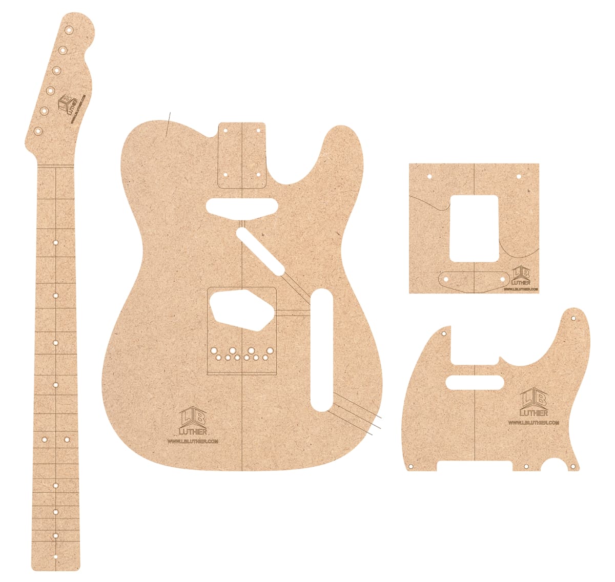 Plantilla en MDF de Telecaster | LB Luthier