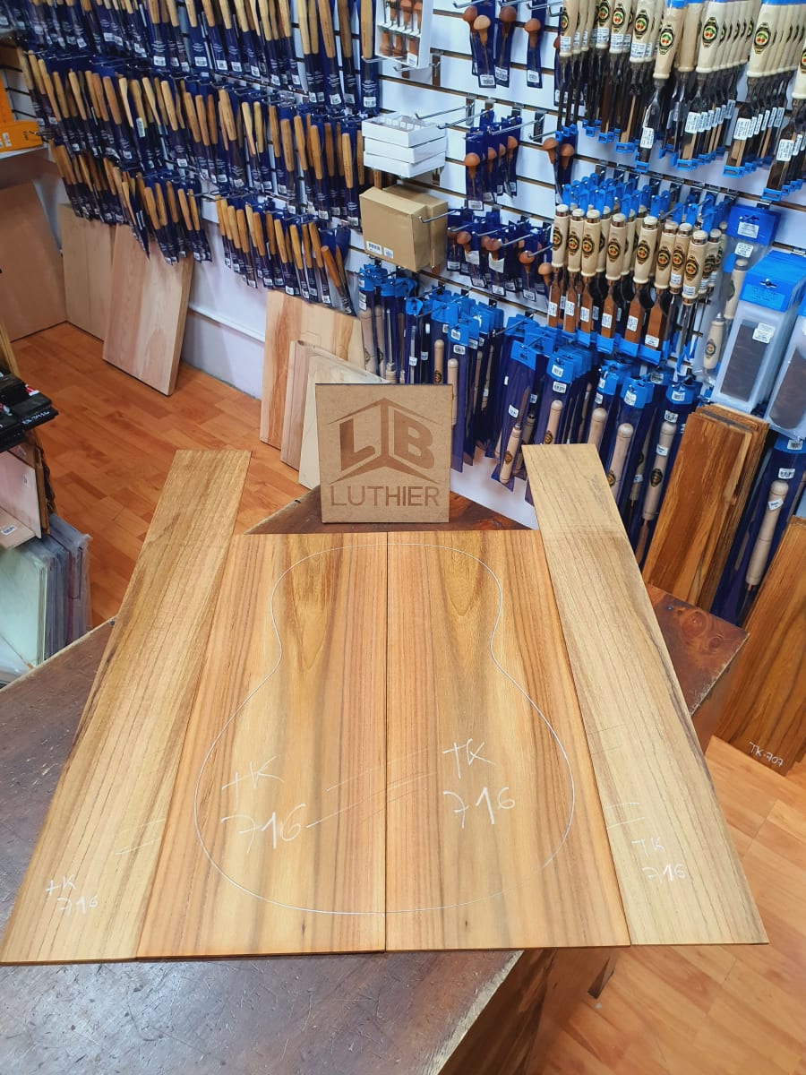 Fondo y Costados REF: TK-716 de Teak Exotico Especial para Guitarra 0