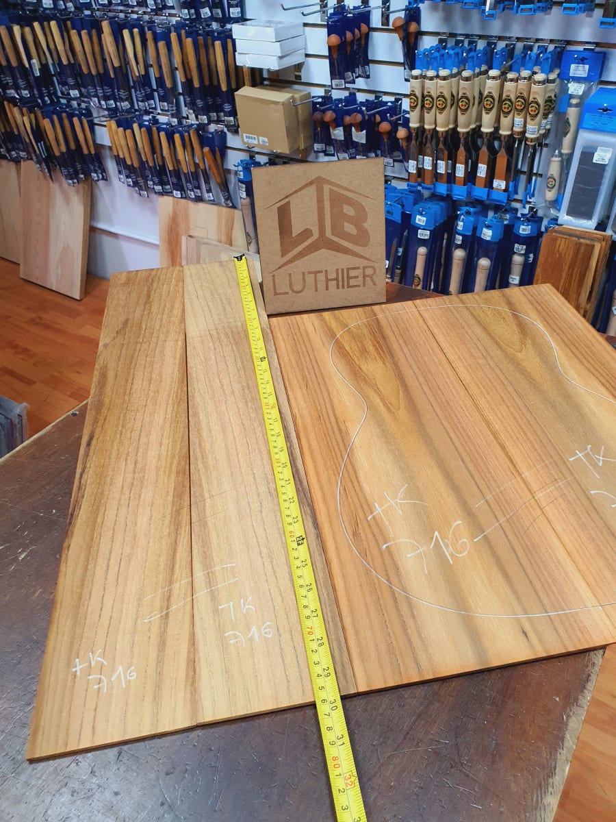 Fondo y Costados REF: TK-716 de Teak Exotico Especial para Guitarra3