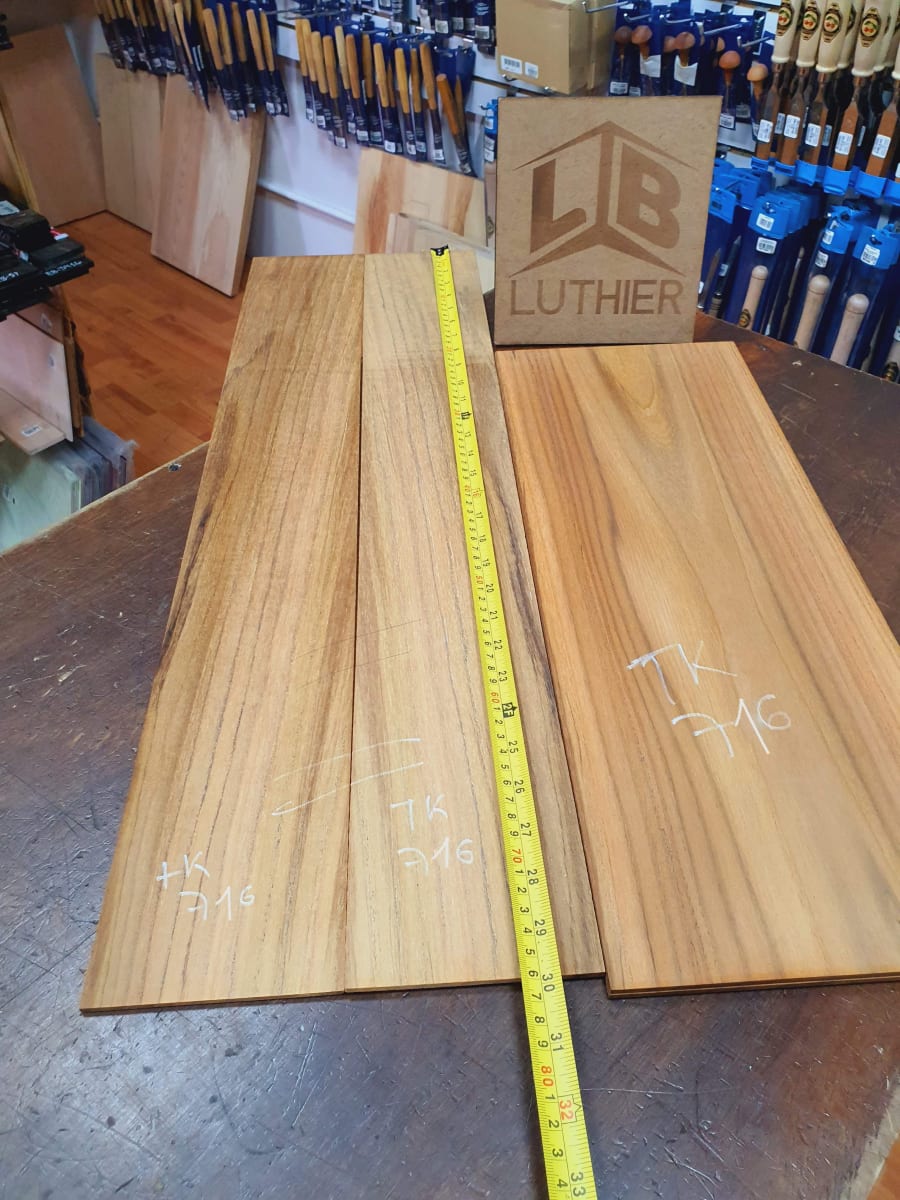 Fondo y Costados REF: TK-716 de Teak Exotico Especial para Guitarra6