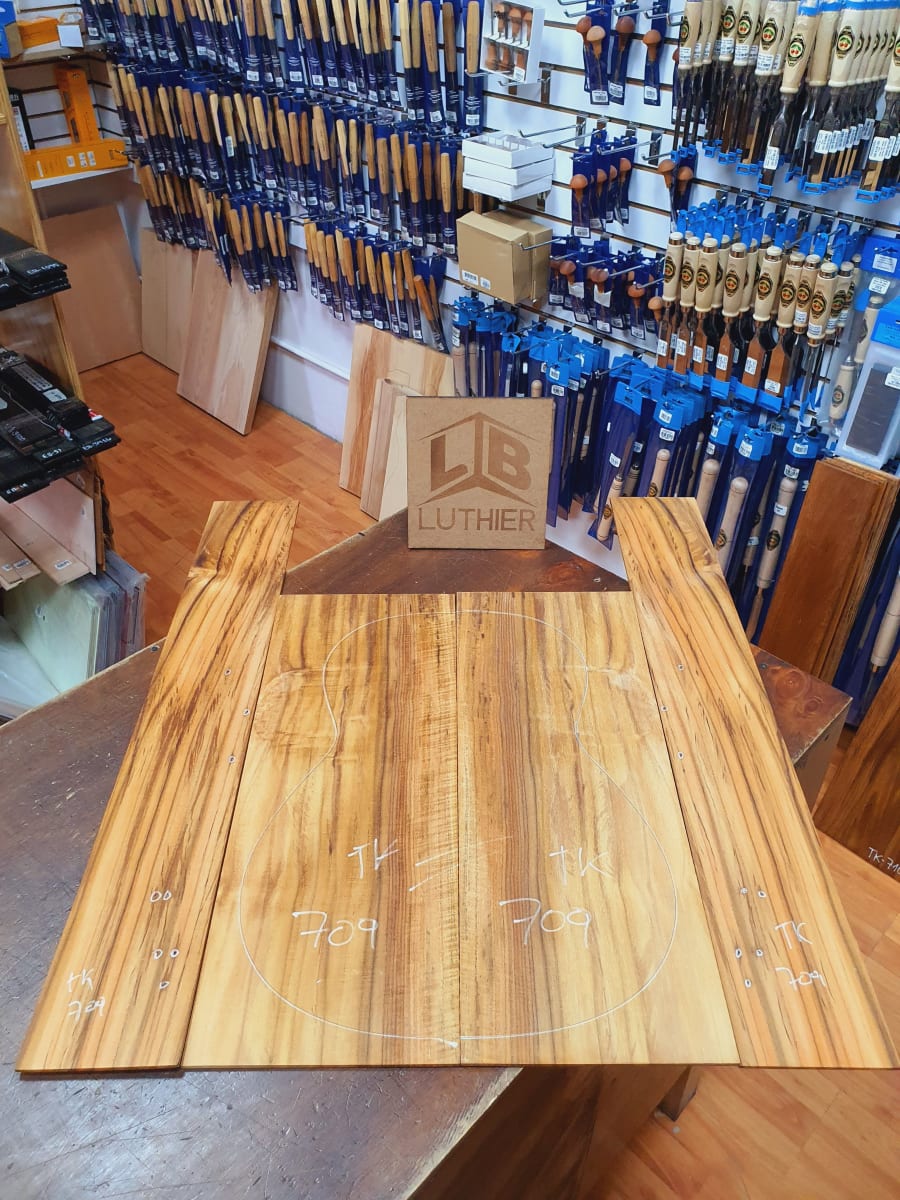 Fondo y Costados REF: TK-709 de Teak Exotico Especial para Guitarra 0