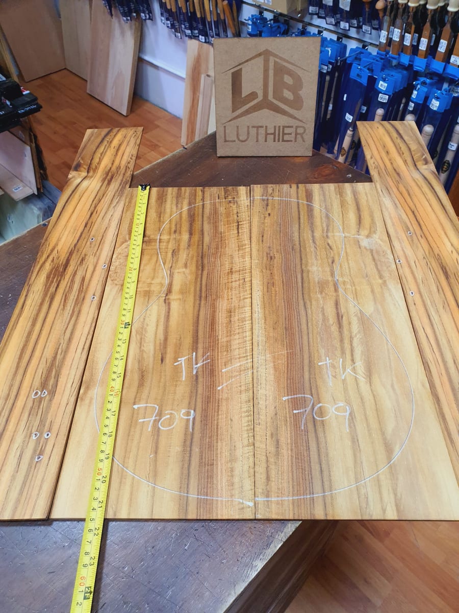 Fondo y Costados REF: TK-709 de Teak Exotico Especial para Guitarra7