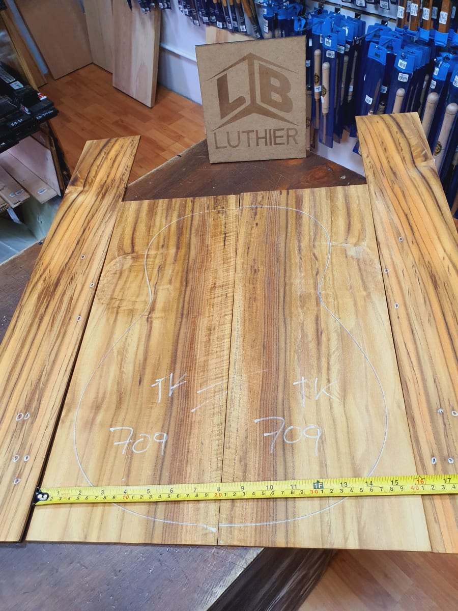 Fondo y Costados REF: TK-709 de Teak Exotico Especial para Guitarra6