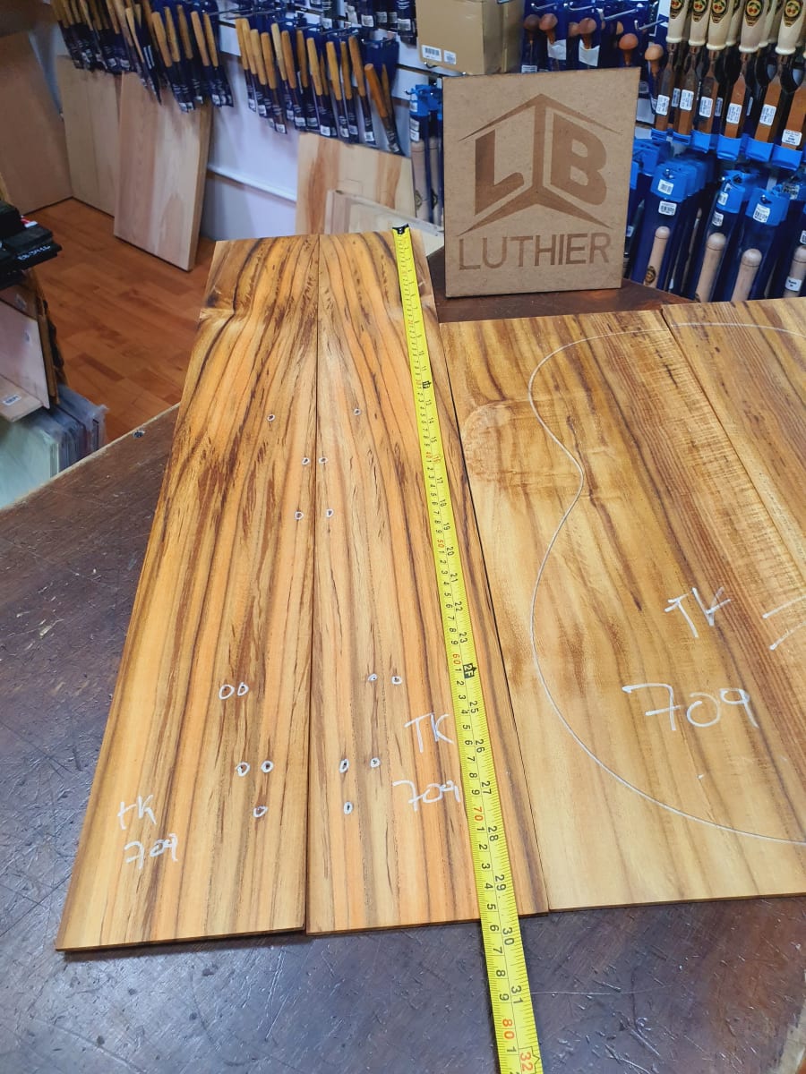 Fondo y Costados REF: TK-709 de Teak Exotico Especial para Guitarra5