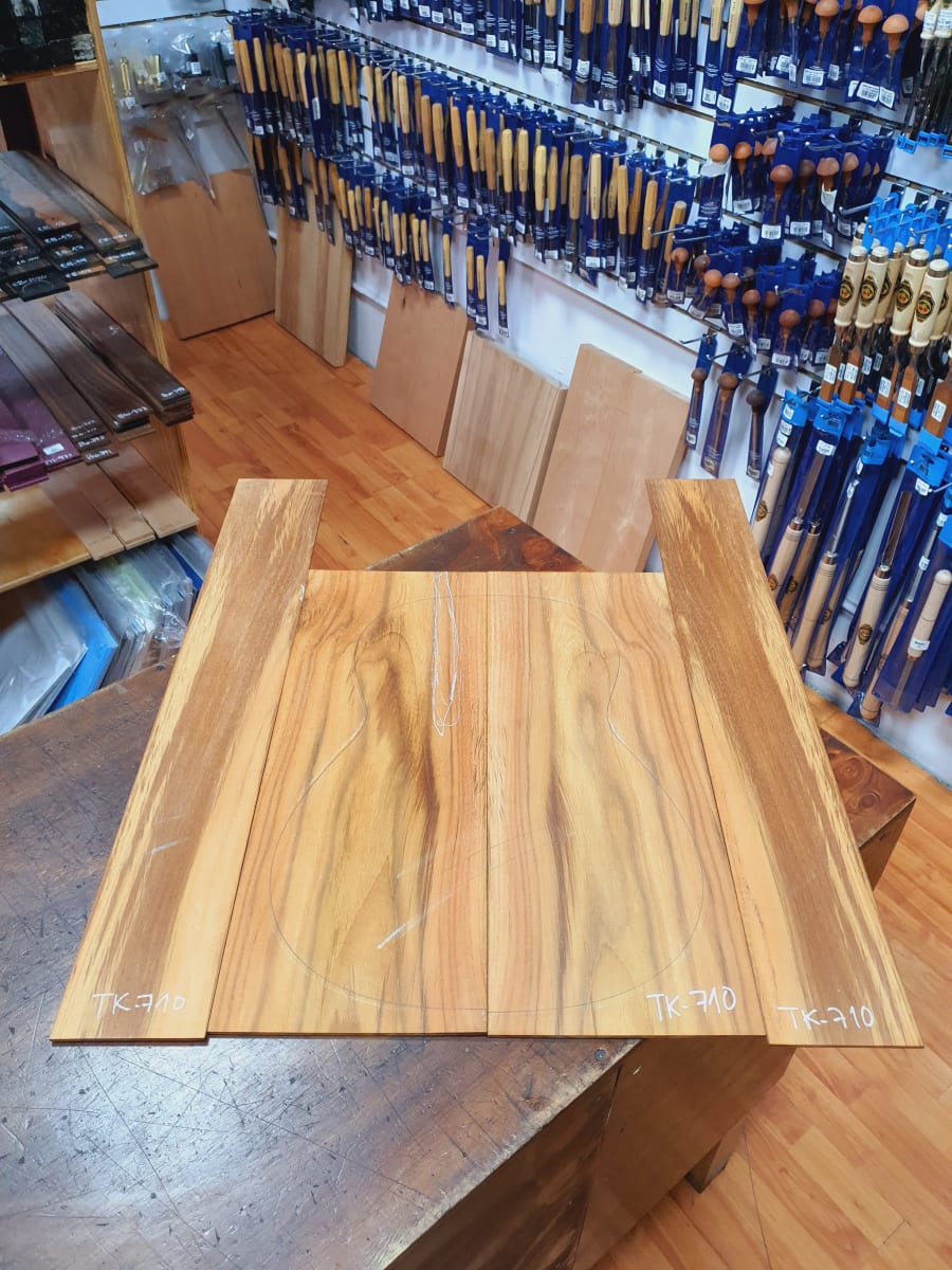 SALDO! Fondo y Costados REF: TK-710 de Teak Exotico Especial para Guitarra 0