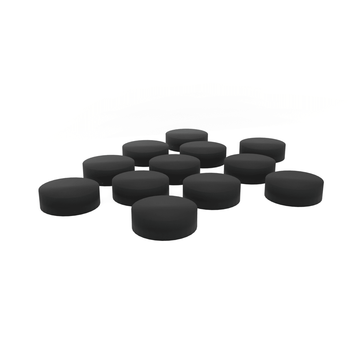 Dots de Acrilico de 6 mm. Color Black ( 12 pcs ) 0