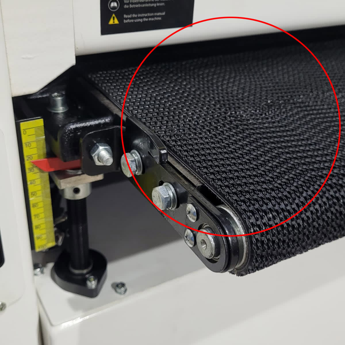 Banda de Goma Refozada para Lijadora-Calibradora de Tambor ZS18 0