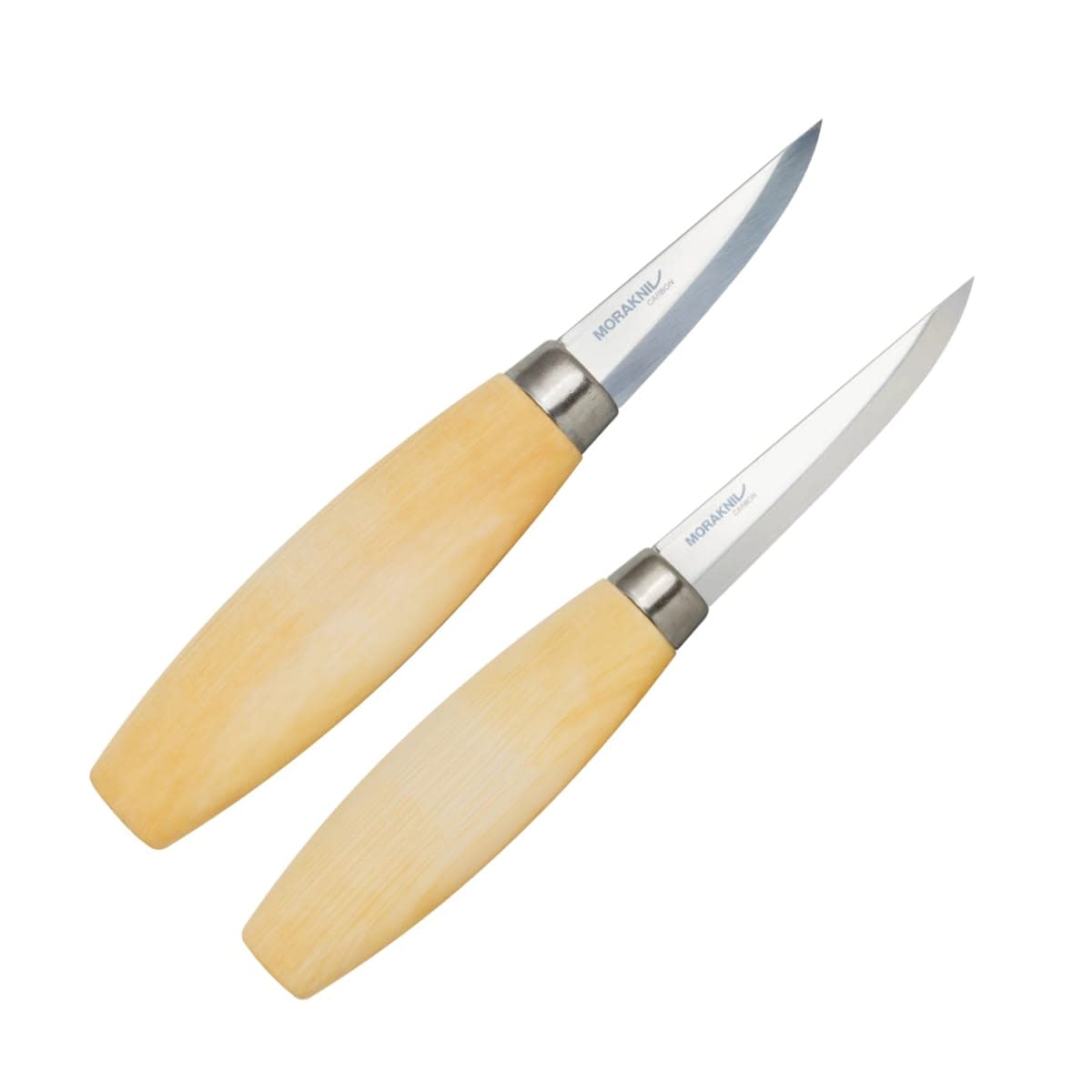 Pack de Cuchillos de Tallado Morakniv 106 (C) y 120 (C) Acero al Carbono con Estuche11