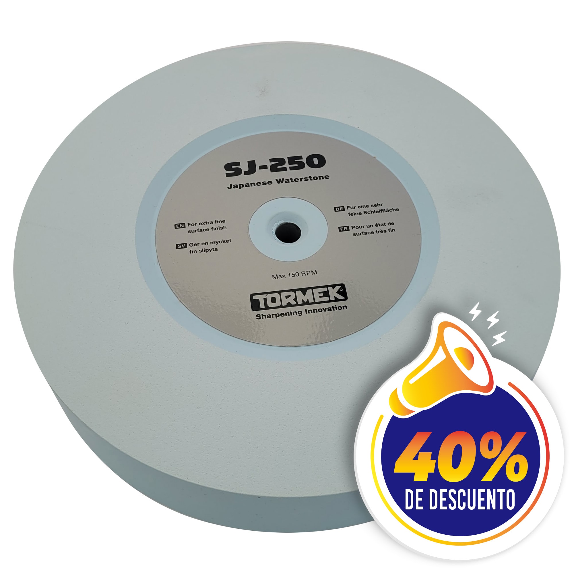 Piedra Japonesa Tormek SJ-250 para Afilado de Herramientas Grano 4000