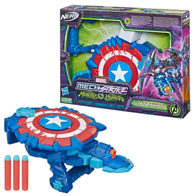 Marvel Avengers Mech Strike Monster Hunters Lanzador Escudo Capitán America1