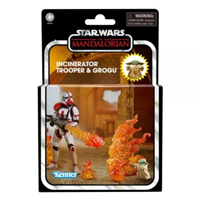 STAR WARS THE VINTAGE COLLECTION MANDALORIAN - INCINERATOR TROOPER & GROGU1