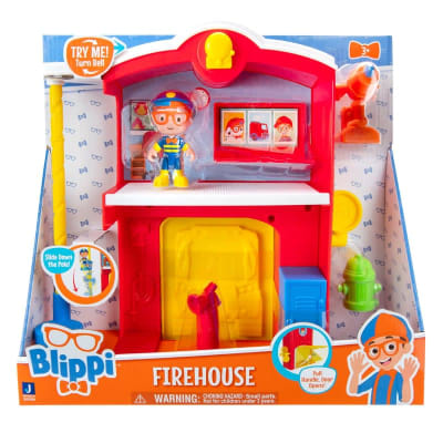 Blippi Juego De Bomberos, Incluye Figura De Bombero Color Casa De Bombero1