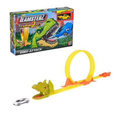 TZ TURBO CITY DINO ATTACK DINO CLASH + 2 CARS3
