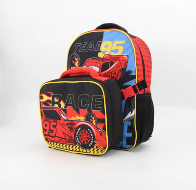 MOCHILA CON LONCHERA CARS1