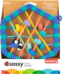 SASSY BUSY BANDS JUGUETE SENSORIAL PARA BEBÉS