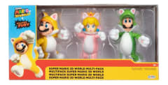 NINTENDO SUPER MARIO 4 PULG 3D WORLD PACK 3 FIGURAS