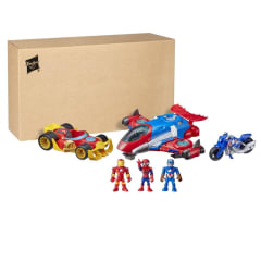 AVENGERS SET 3 VEHICULOS Y 3 PERSONAJES