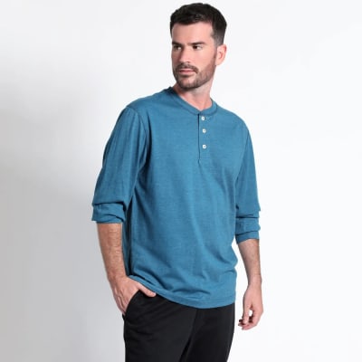 KOTTING-POLERA M/L  JERSEY BOTONES 077 AZUL1