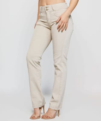 BEST WEST V25- JEANS MUJER RECTO BOGOTA TIRO ALTO 1440 BEIGE4