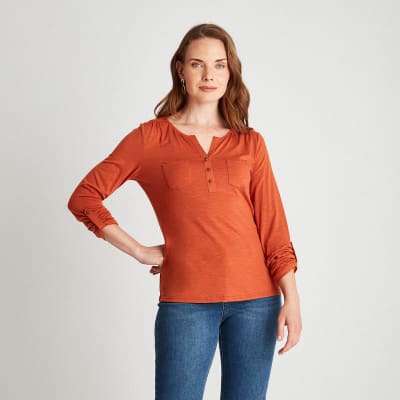 LORENZO DI PONTTI I24-POLERA MUJER 100402 NARANJO2