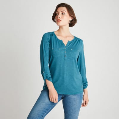 LORENZO DI PONTTI I24-POLERA MUJER 100402 PETROLEO2