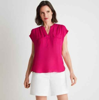 LORENZO DI PONTTI -POLERA MUJER 103061 MAGENTA1