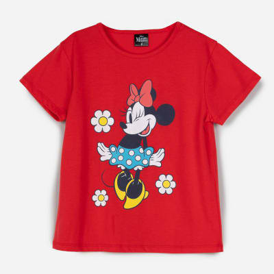 TBC V25-POLERA M/C NIÑA MESA MINNIE 314011508 ROJO1