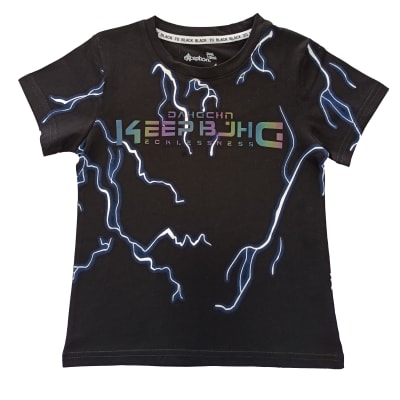POLERA NIÑO M/C KEEP V23H20366G NEGRO1