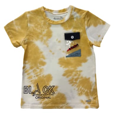 POLERA NIÑO M/C TIE DYE BLACK V23H20367 AMARILLO1