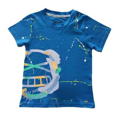 POLERA NIÑO M/C EMOJI 2 V23H20369 AZULINO1