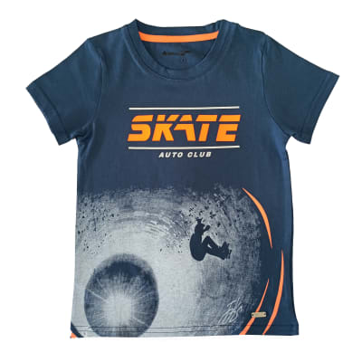 POLERA NIÑO M/C SKATE V23H20370 AZUL1