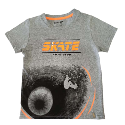 POLERA NIÑO M/C SKATE V23H20370 GRIS MELANGE1