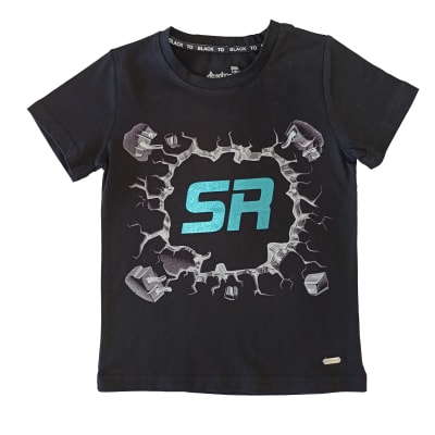 POLERA NIÑO M/C SR V23H20372 NEGRO1