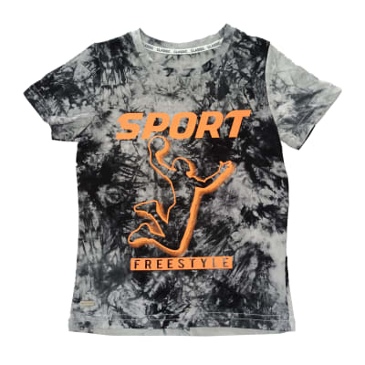 POLERA NIÑO M/C SPORT V23H20374G GRIS1