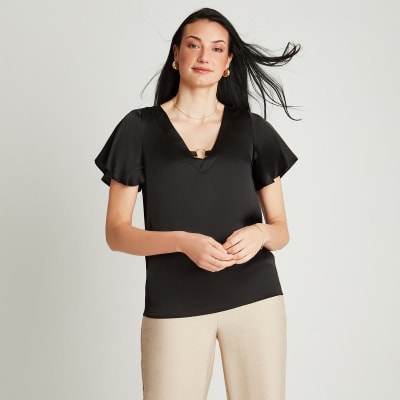 LORENZO DI PONTTI V25-BLUSA MUJER 205076 NEGRO1