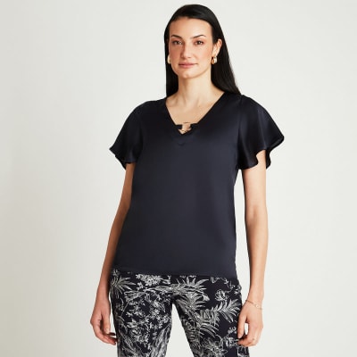 LORENZO DI PONTTI V25-BLUSA MUJER 205076 AZUL1