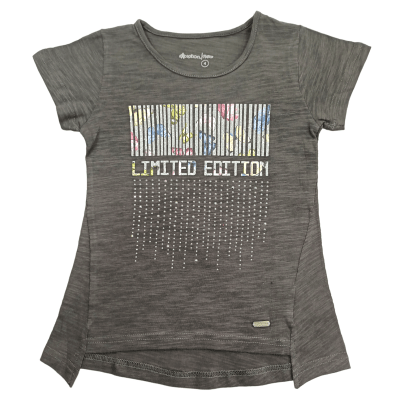 POLERA NIÑA M/C LIMITED V23M20511 GRIS1