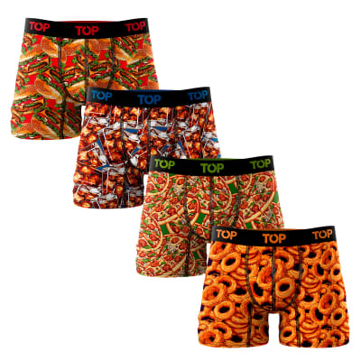 TOP V25-BOXER MEDIO ALGODÓN HOMBRE PACK 4 208AICONP4 C1 VARIOS1