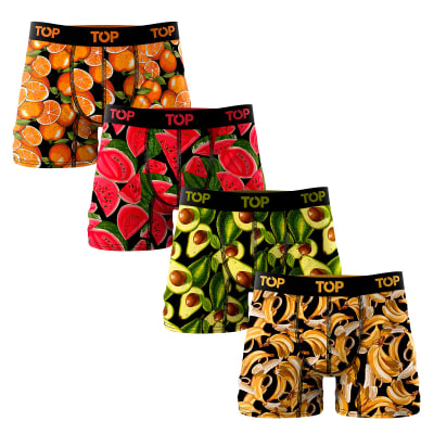 TOP V25-BOXER MEDIO ALGODÓN HOMBRE PACK 4 208AICONP4 C3 VARIOS1